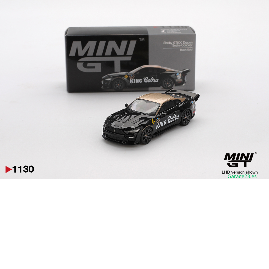 MINI GT SHELBY GT500 DRAGON SNAKE CONCEPT BLACK & GOLD 2020 # 1130