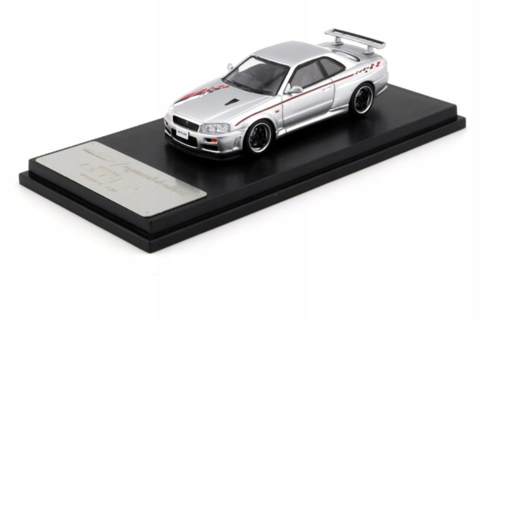 %%% My Model Collect Nissan Skyline R34 V Spec Nismo Livery silver 1.64 MMC640009C