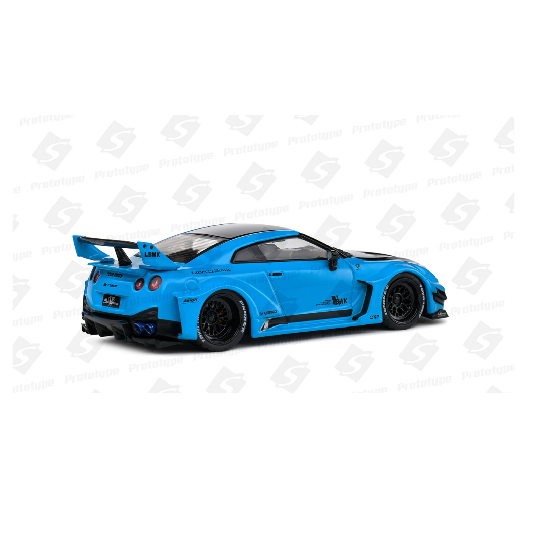 Solido 1/43 2019 Nissan GTR35 Liberty Walk Silhouette Azul soli4311209