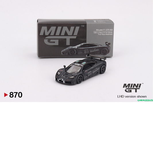 MINI GT MCLAREN F1 GTR #59, GANADOR DE LAS 24 HORAS DE LE MANS DE 1995 # 870