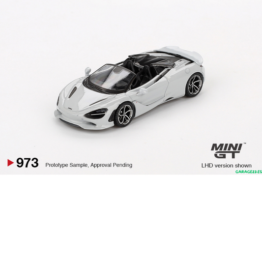 MINI GT MCLAREN 750S SPIDER CIRRUS GREY 2024 # 973