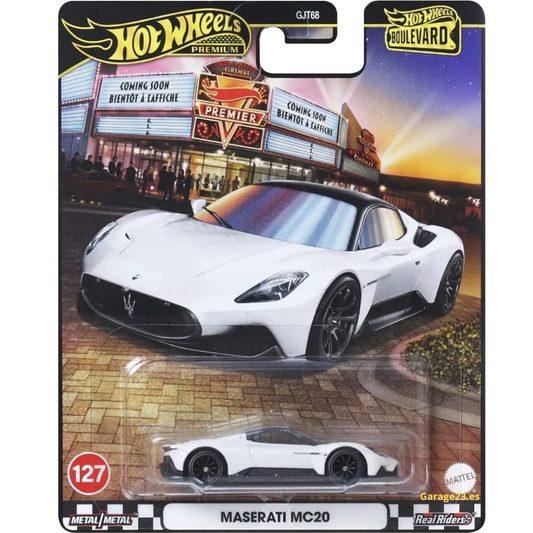 Hot Wheels Premium Boulevard Maserati MC20 # 127 Blanco