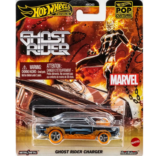 Hot Wheels Premium  Dodge Charger Ghost Rider  MARVEL Pop Culture
