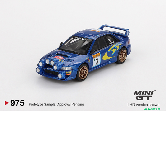 MINI GT SUBARU IMPREZA WRC98 #3 RALLY MONTE-CARLO 1998 # 975