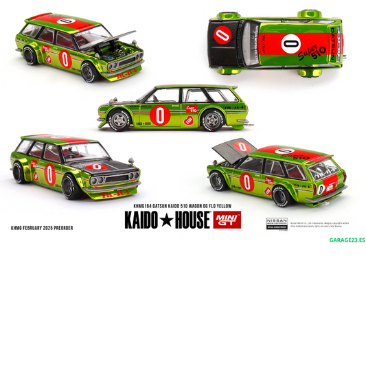 KAIDO HOUSE DATSUN 510 WAGON OG FLO YELLOW 1969 # 164