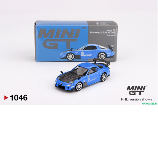 MINI GT MAZDA RX7 FD3S RE AMEMIYA 20B NA 3ROTOR-7 AMA-SAN GO 2024 # 1046
