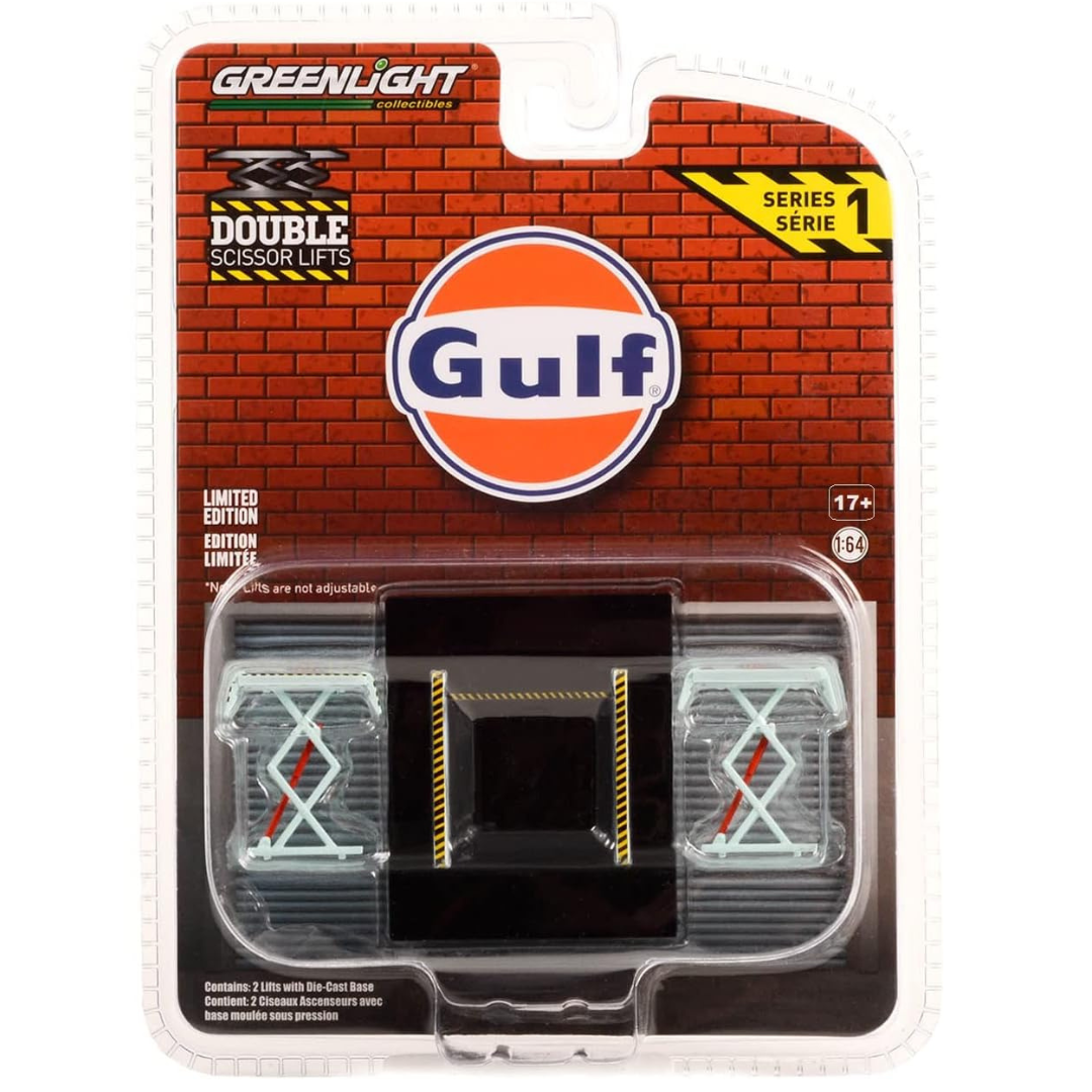 GreenLight 1/64 Gulf Oil, Auto Body Shop Automotive Double Accesorios Taller