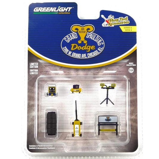 GreenLight 1/64 Auto Body Shop Mr. Norm's Shop Tool Accessor