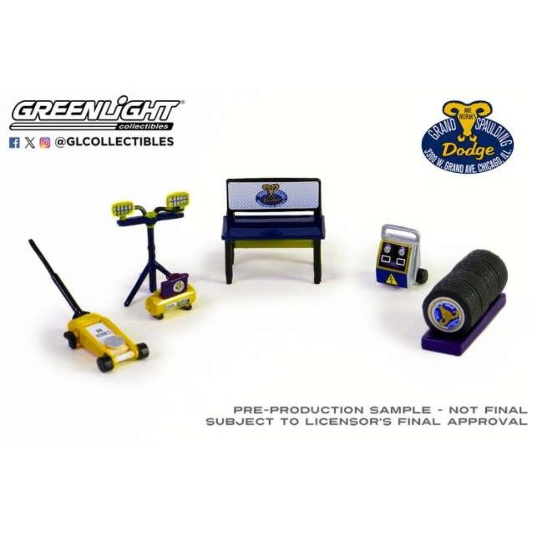 GreenLight 1/64 Auto Body Shop Mr. Norm's Shop Tool Accessor