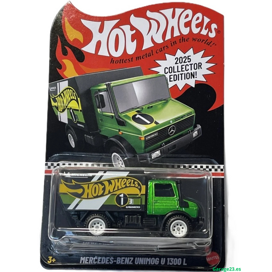 Hot Wheels 2025 Mail In n.° 1 Mercedes-Benz Unimog U1300L Edición de Coleccionista RLC Membresia