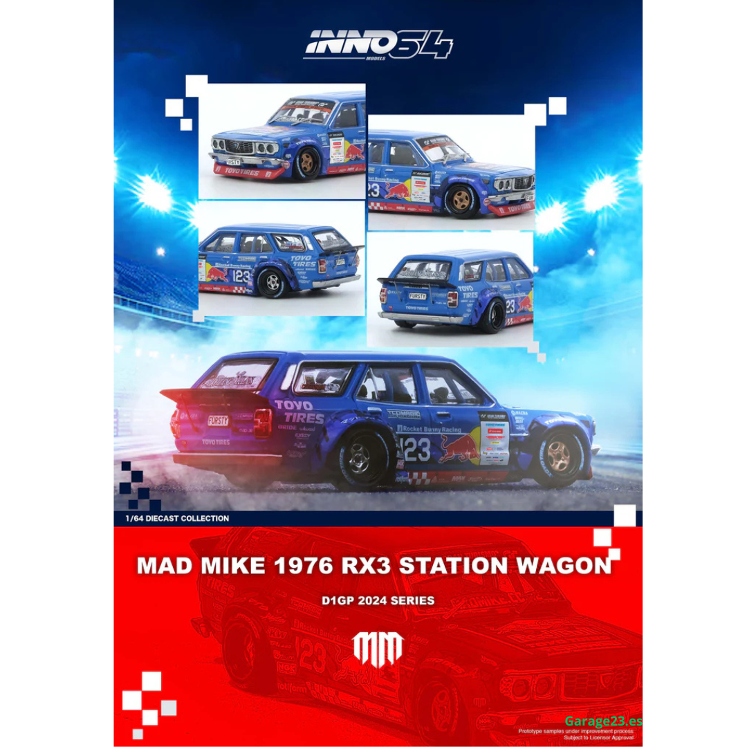 Inno64 1976 Mazda RX3 Mad Mike Station Wagen D1GP