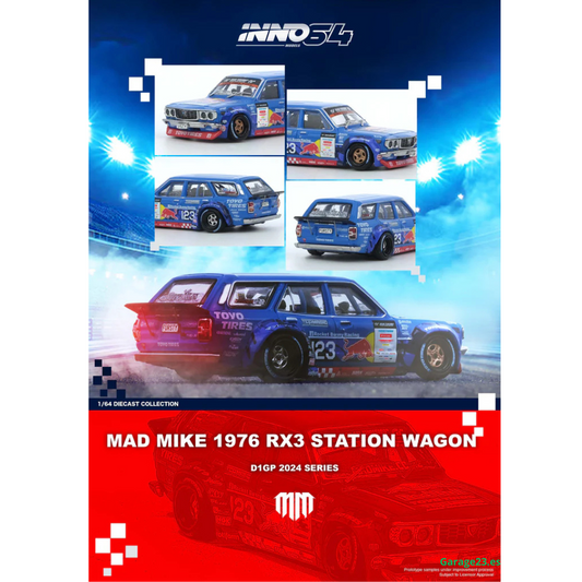Inno64 1976 Mazda RX3 Mad Mike Station Wagen D1GP