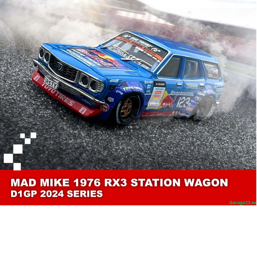 Inno64 1976 Mazda RX3 Mad Mike Station Wagen D1GP