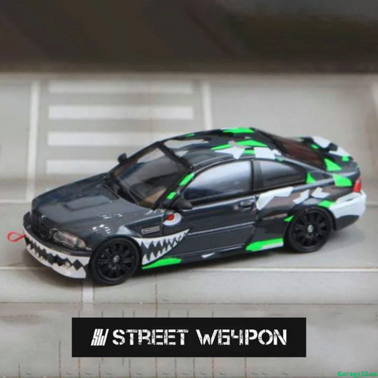 Street Weapon BMW E46 Flying Tiger Black 1/64 *** Limitado a 399 piezas
