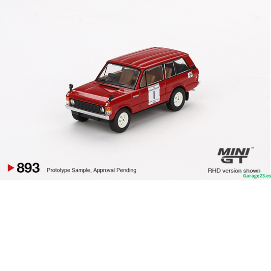 MINI GT LAND ROVER RANGE ROVER #1 WINNER INTERNATIONAL HILL RALLY 1971 # 893 ***CAMPEON DEL RALLY 1971***