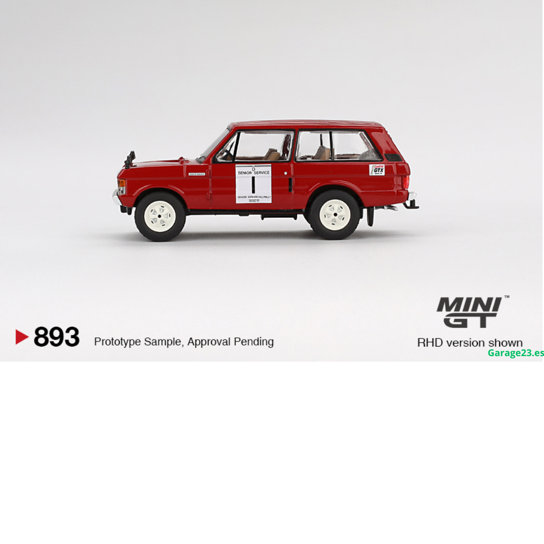 MINI GT LAND ROVER RANGE ROVER #1 WINNER INTERNATIONAL HILL RALLY 1971 # 893 ***CAMPEON DEL RALLY 1971***