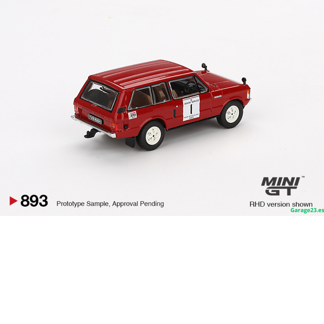 MINI GT LAND ROVER RANGE ROVER #1 WINNER INTERNATIONAL HILL RALLY 1971 # 893 ***CAMPEON DEL RALLY 1971***