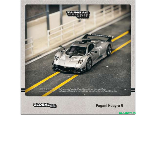 Tarmac Works Pagani Huayra R Satin Silver 1/64