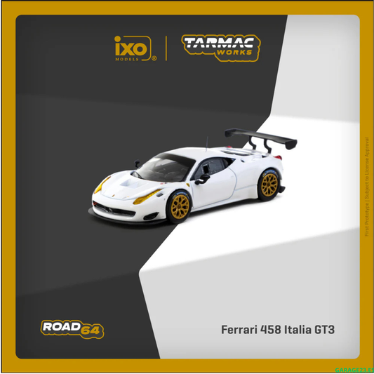 Tarmac Works Ferrari 458 Italia GT3 Blanco 1.64