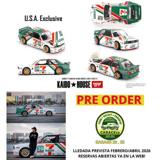 *** PREORDER*** LLEGADA APROXIMADA FEBRERO/ABRIL 2026*** KAIDO HOUSE BMW M3 KAIDO WORKS LARRY CHEN V1 USA Exclusive SEVEN # 217
