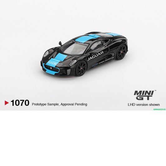 ***EN CAMINO *** MINI GT JAGUAR C-X75 BLACK JAGUAR C- X75 BLACK 2010 # 1070