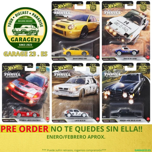 *** PREORDER *** LLEGADA APROX FEBRERO 2026 *** PUEDE SUFRIR RETRASOS*** Hot Wheels Premium Thrill Climbers Serie Completa