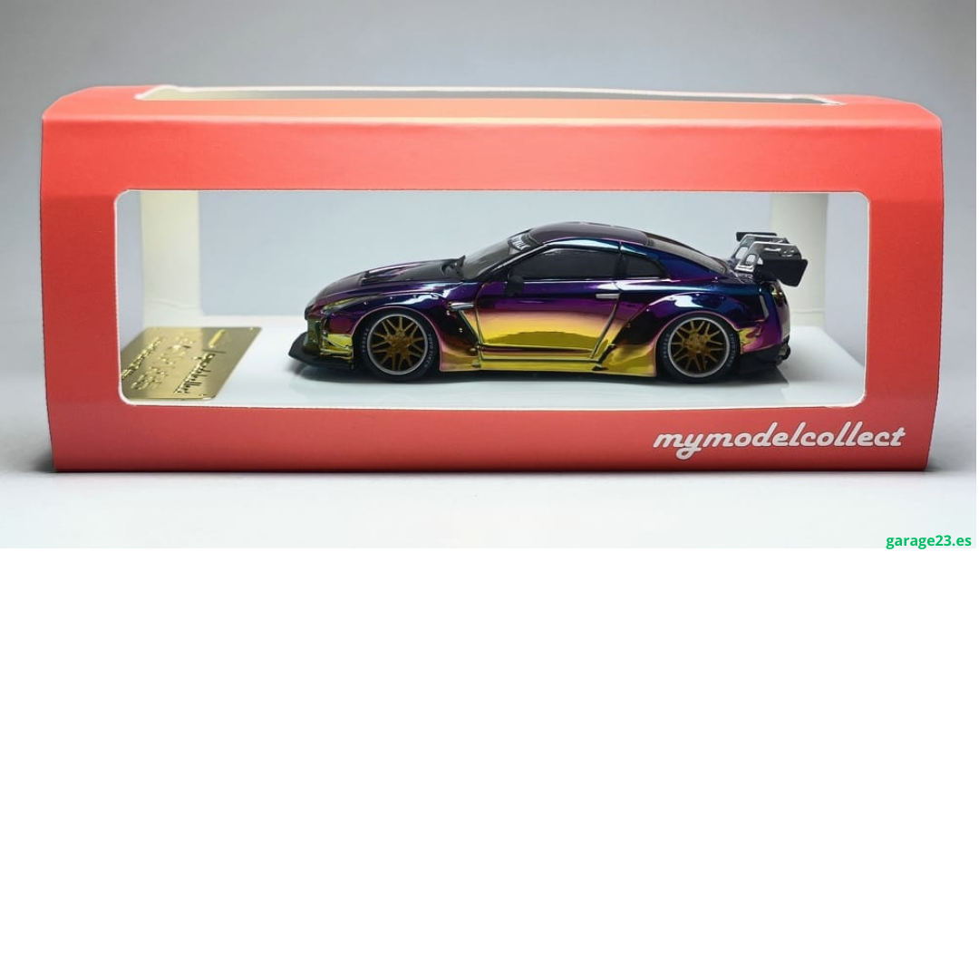 ***EN CAMINO *** My Model Collect Nissan GTR R35 1.5 LB Chrome Chameleon 1.64