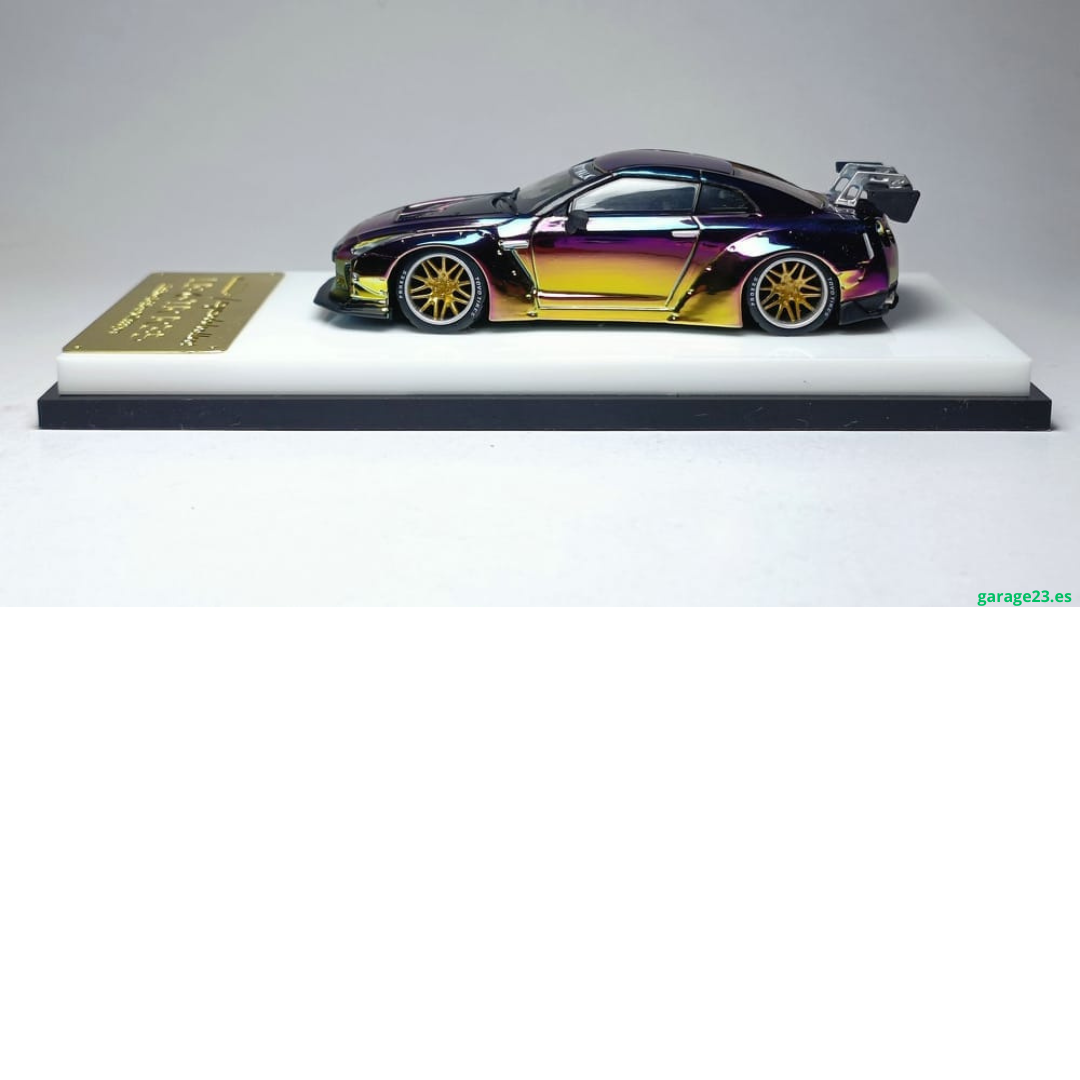***EN CAMINO *** My Model Collect Nissan GTR R35 1.5 LB Chrome Chameleon 1.64