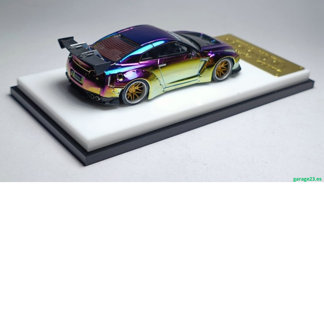 ***EN CAMINO *** My Model Collect Nissan GTR R35 1.5 LB Chrome Chameleon 1.64