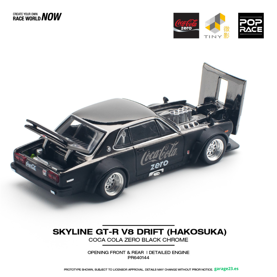 POP RACE Nissan Skyline GTR V8 Drift Hakosuka Coca - Cola #144 1.64