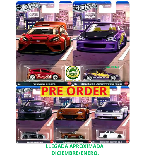 ***PREORDER***LLEGADA APROX DICIEMBRE/ENERO*** PUEDE SUFRIR RETRASOS*** Hot Wheels Compact Kings Silver Series Serie Completa basicos GDG44-977Q