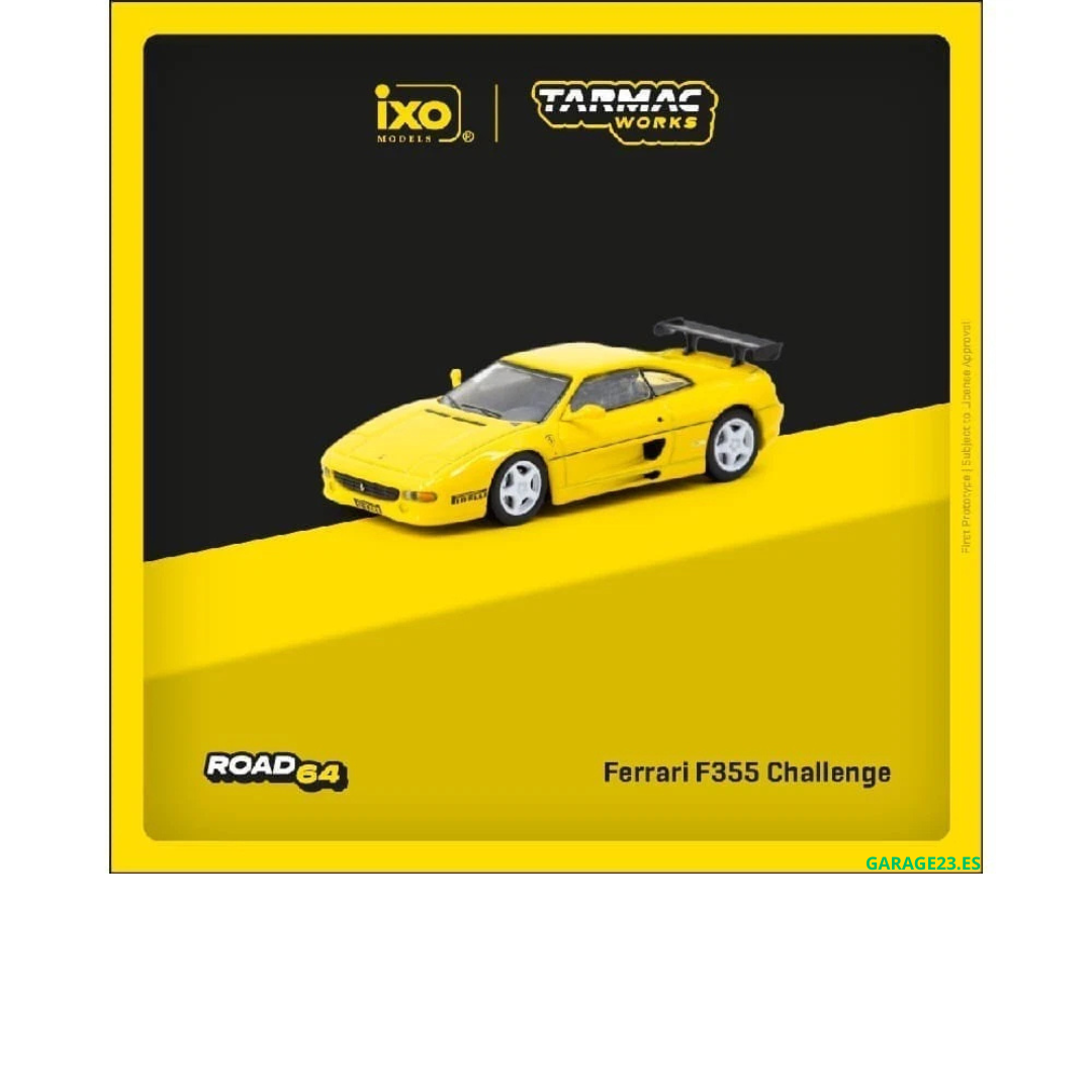 Tarmac Ferrari F355 Challenge Yellow 1.64