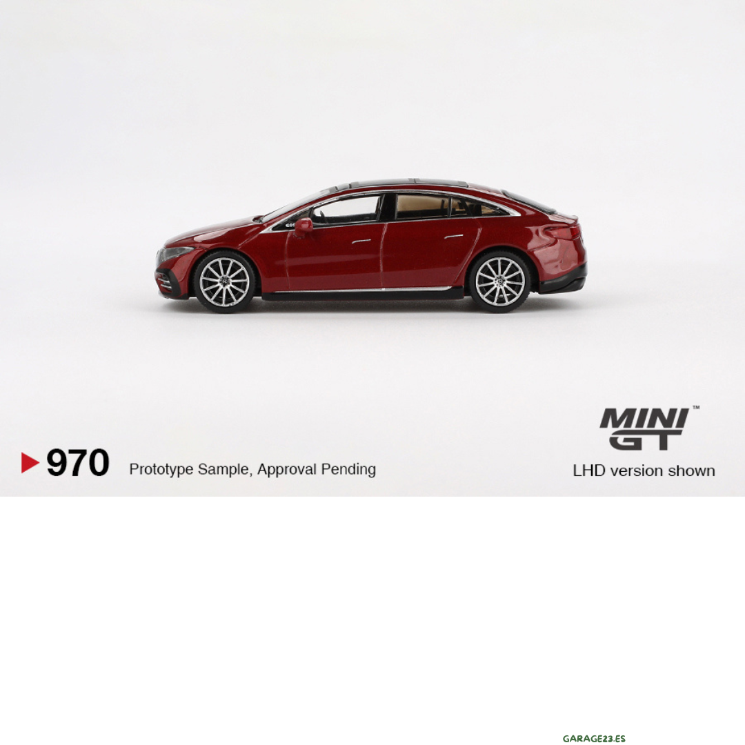 MINI GT MERCEDES-BENZ EQS 580 4MATIC RED METALLIC 2024 # 970