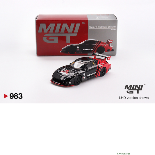 MINI GT MAZDA RX7 LB LIBERTY WALK SUPER SILHOUETTE ADVAN 2024 # 983