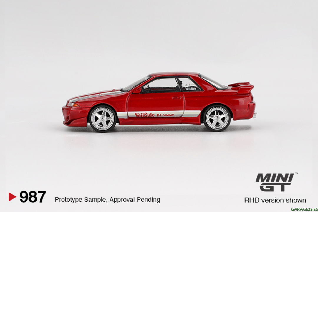 MINI GT NISSAN SKYLINE GTR R32 VEILSIDE COMBAT C-I GEM RED 2011 # 987