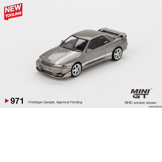 MINI GT NISSAN GTR R32 VEILSIDE COMBAT C-I COMBAT GREY 2011 # 971