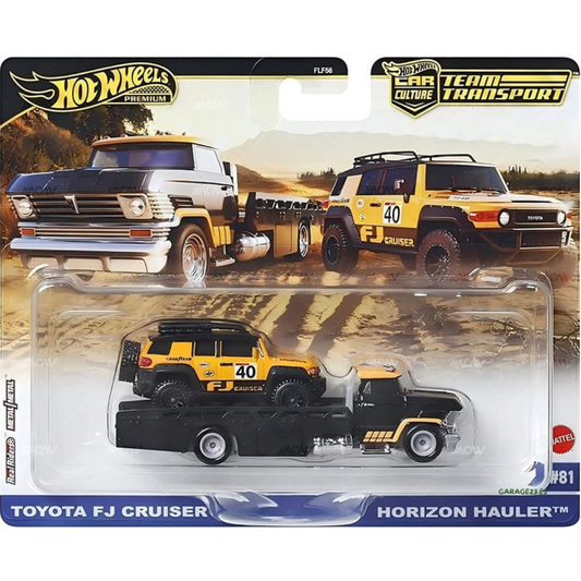 Hot Wheels Team Transport Toyota FJ Land Cruiser & Horizon Hauler # 81