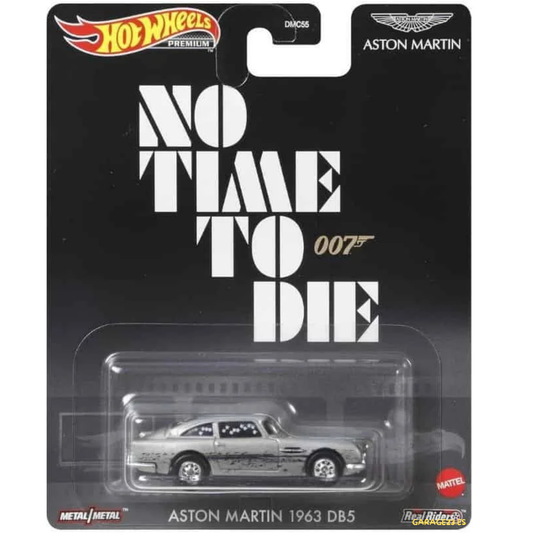 Hot Wheels Premium 1963 Aston Martin DB5, James Bond No time to Die - Balazos