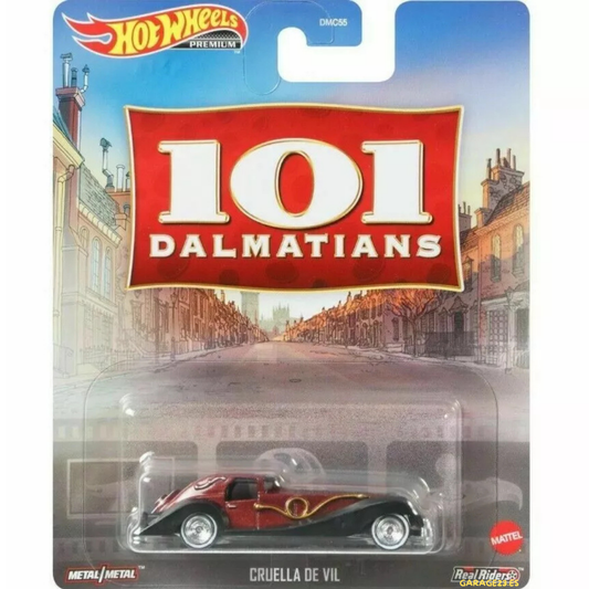 Hot Wheels Premium Retro Entertainment 101 Dalmatas Cruella De Vil
