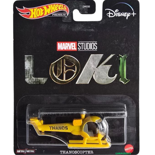 Hot Wheels Premium Thanoscopter Loki Marvel Studios