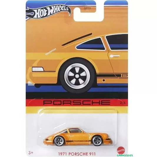Hot Wheels Básico Serie Silver Porsche 911 Naranja