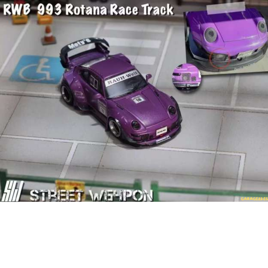 Street Weapon Porsche 911 993 RWB New Matte Purple 1/64