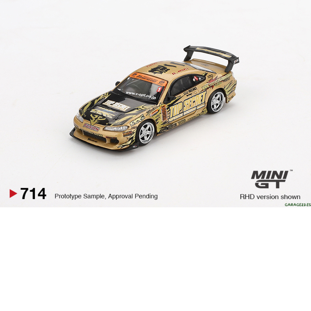 MINI GT NISSAN SILVIA S15 TOP SECRET D1 GP 1999 # 714