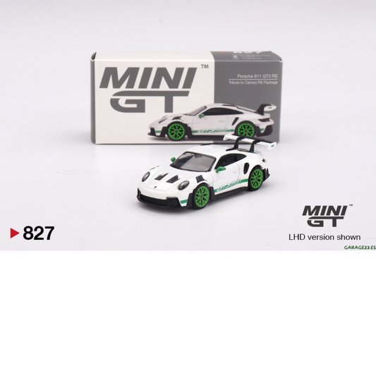 MINI GT Porsche 911 (992) GT3 RS Paquete Tributo a la Carrera RS # 827