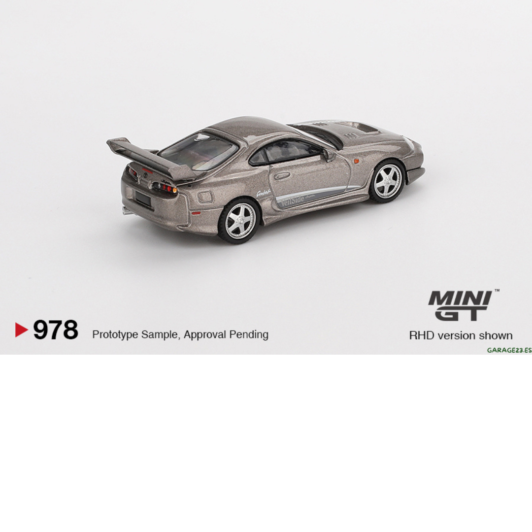 MINI GT TOYOTA SUPRA MK4 (A80) VEILSIDE COMBAT V-II GREY 2011 1/64 # 978