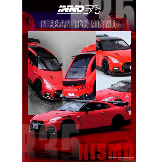 %%% Inno64 Nissan Skyline GTR R35 Nismo Red 1.64