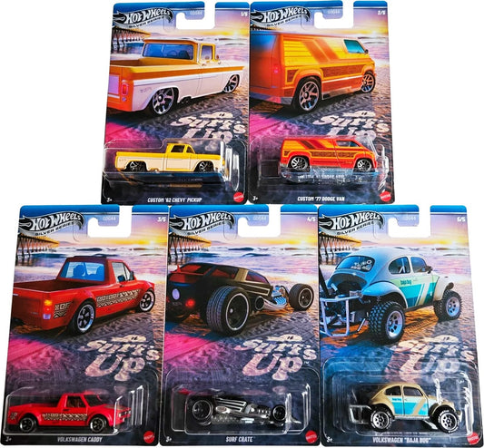 Hot Wheels Silver Series Surf’s Up Serie Completa Beach Bums Basic