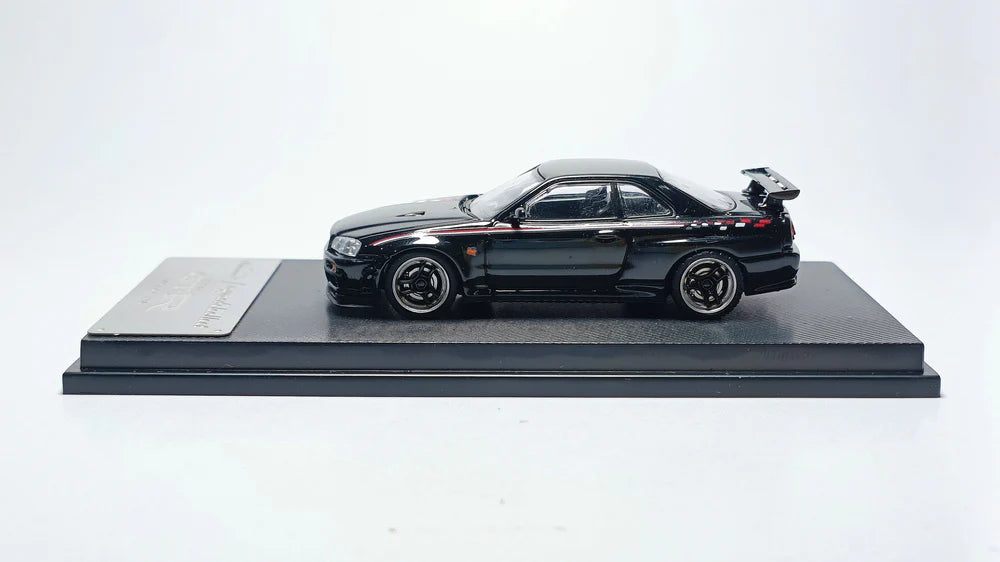 %%% My Model Collect Nissan Skyline R34 V Spec Black Red White 1.64 MMC640009F