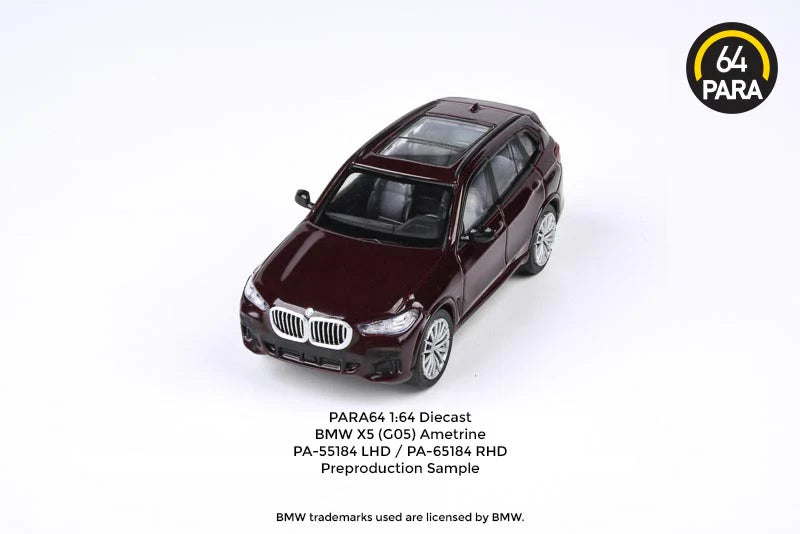 Para64 BMW X5 G05 Ametrine Granate 1/64 Volante Derecha