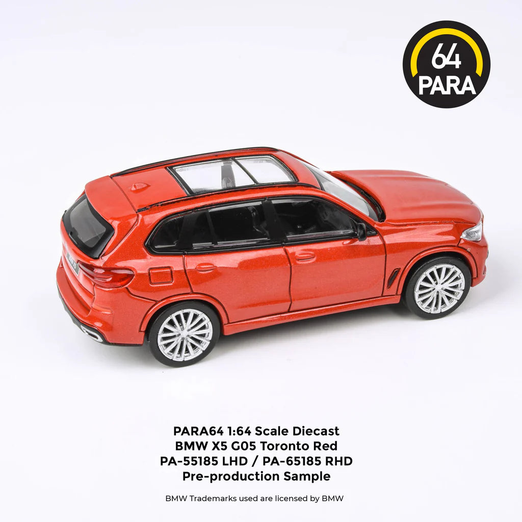 Para64 BMW X5 G05 Ametrine Rojo 1/64 Volante Derecha